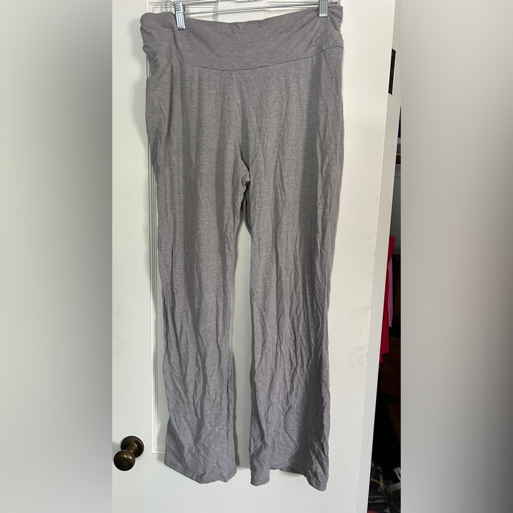 Motherhood Maternity Gray Sweatpants Relaxed Fit Cotton Blend